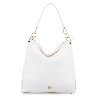 Featly Beyaz Kadın Deri Omuz Çantası