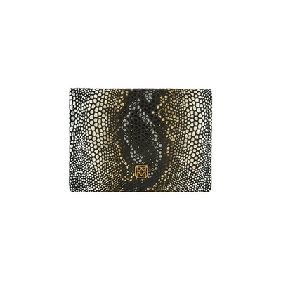 Fidel Kadın Yılan Baskılı Deri Kartlık