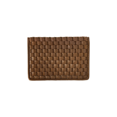 Fidel Örgü Desenli Deri Kartlık