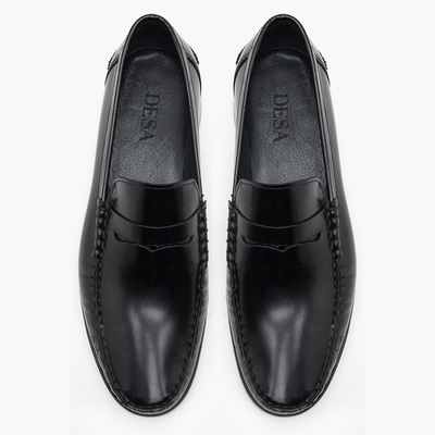 Frank Siyah Erkek Deri Loafer