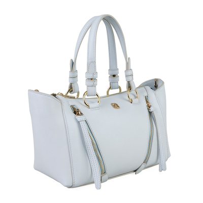 Garten Mavi Kadın Deri El Çantası