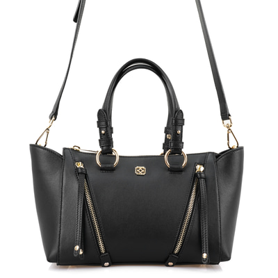 Garten Siyah Kadın Deri El Çantası