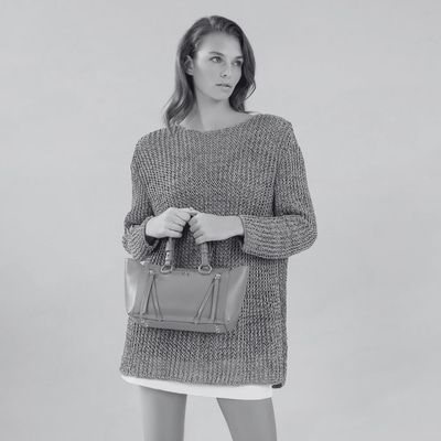 Garten Yeşil Kadın Deri El Çantası