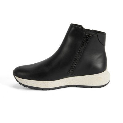 Gillian Siyah Kadın DesaComfort Fermuarlı Deri Bot