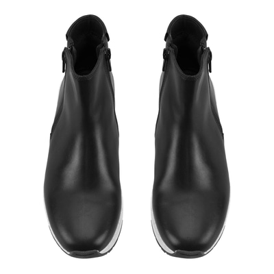 Gillian Siyah Kadın DesaComfort Fermuarlı Deri Bot