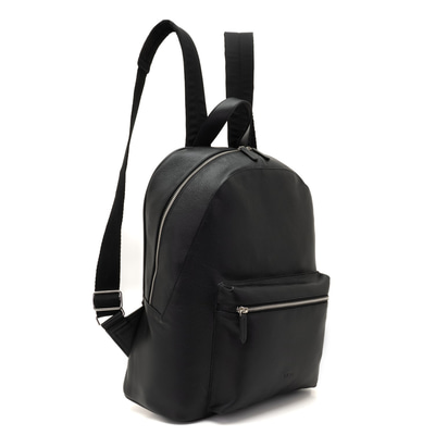 Glenn Siyah Erkek Deri Sırt Çantası