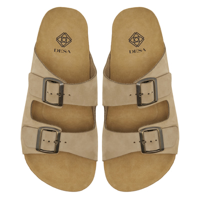 Gri Brian Erkek Deri Terlik