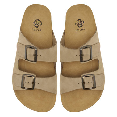 Gri Brian Erkek Deri Terlik