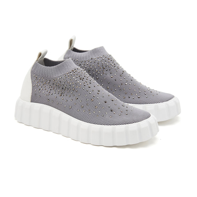 Gri Elena Kadın Triko Spor Ayakkabı
