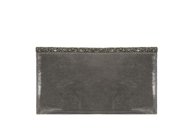 Gri Ernest Zincir Detaylı Kadın Gece Çantası