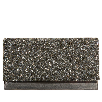 Gri Ernest Zincir Detaylı Kadın Gece Çantası