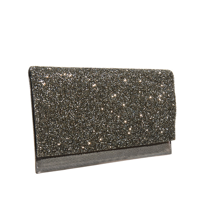 Gri Ernest Zincir Detaylı Kadın Gece Çantası