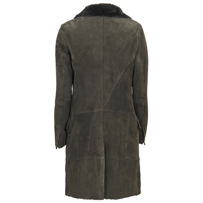 Gri Joanna Kadın Kürk Kaban