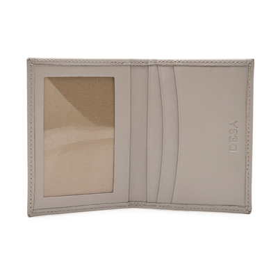 Gri Kadın Deri Kartlık