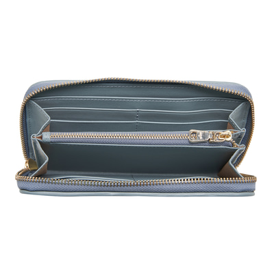 Gri Kapitone Kadın Deri Cüzdan