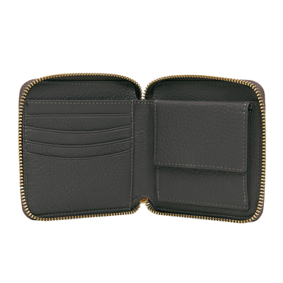 Gri Kare Kadın Deri Cüzdan