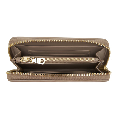 Gri Örgü Deri Kadın Cüzdan