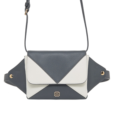 Gri Rose Kadın Deri Bel Çantası