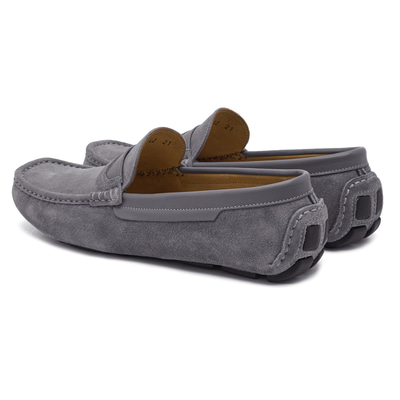 Gri Spiaggia Erkek Süet Loafer
