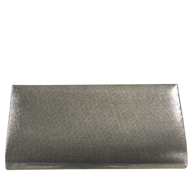 Gri Stengel Zincir Detaylı Kadın Gece Çantası