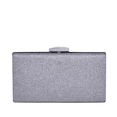 Gümüş Daisy Zincir Detaylı Kadın Gece Çantası