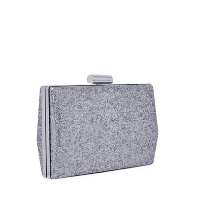 Gümüş Grass Zincir Detaylı Kadın Gece Çantası