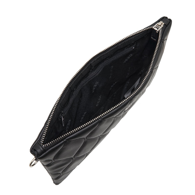 Guyana Siyah Kadın Kapitone Portföy Çanta