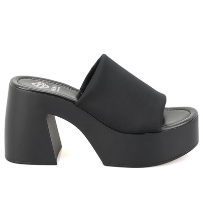 Haley Siyah Kadın Platform Topuklu Terlik