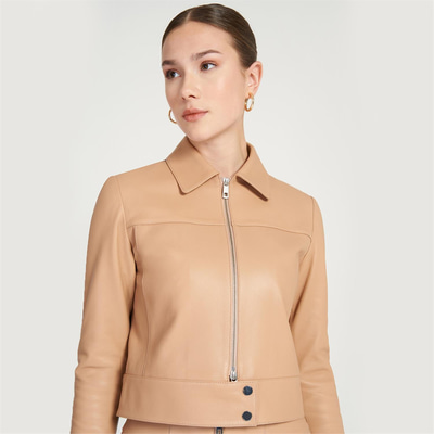 Hanna Bej Kadın Deri Ceket