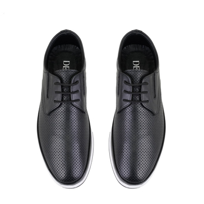 Harold Siyah Erkek Deri Günlük Ayakkabı