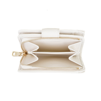 Harriet Beyaz Kadın Deri Cüzdan