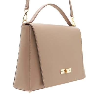 Helena Krem Kadın Deri El Çantası