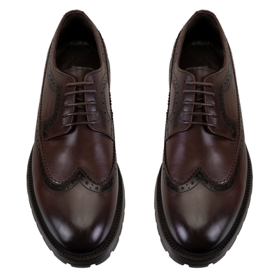 Heleni Kahve Erkek Deri Klasik Ayakkabı