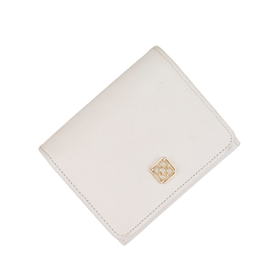 Heleno Beyaz Kadın Deri Cüzdan