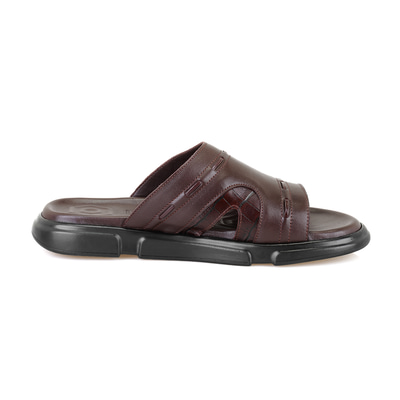 Herbert Kahve Erkek Deri Terlik