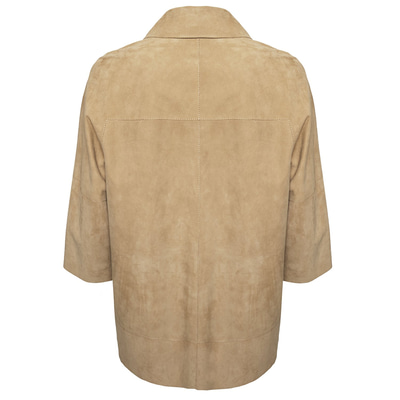 Hiba Kadın Oversize Çift Taraflı Deri Pardösü