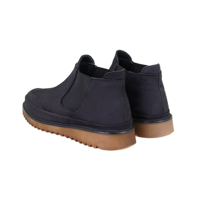 Hope Siyah Erkek Lastikli Nubuk Deri Bot