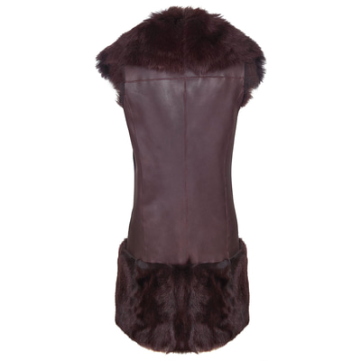 Ikeme Kadın Çift Taraflı Kürk Yelek