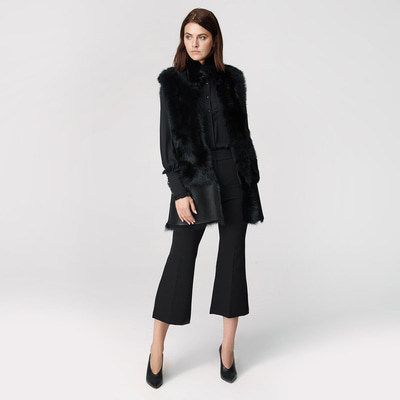 Ikeme Kadın Çift Taraflı Kürk Yelek