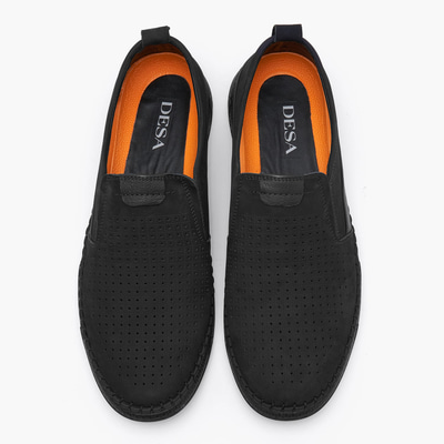 Imsa Siyah Erkek Nubuk Deri Günlük Ayakkabı