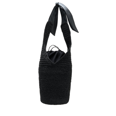 Innia Siyah Kadın Hasır Omuz Çantası 