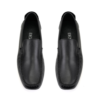 Isaac Siyah Erkek Deri Loafer