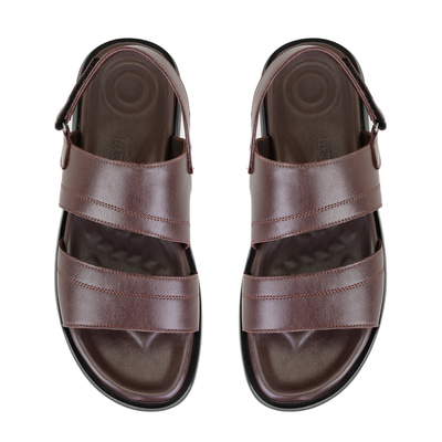 Jack Kahve Erkek Deri Sandalet