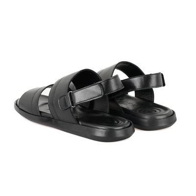 Jack Siyah Erkek Deri Sandalet