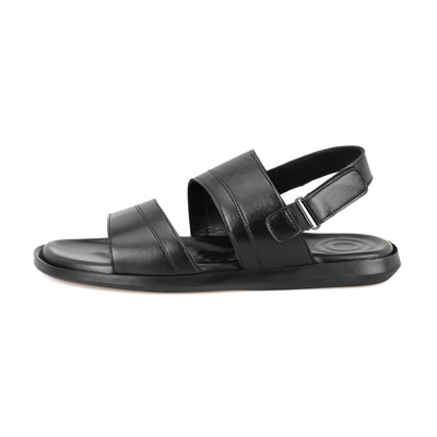 Jack Siyah Erkek Deri Sandalet