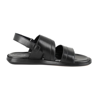 Jack Siyah Erkek Deri Sandalet