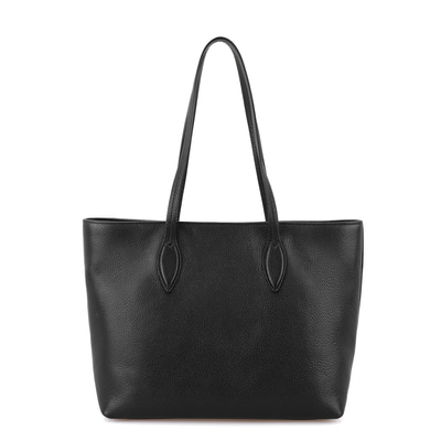 Jaden Siyah Kadın Logolu Deri Omuz Çantası