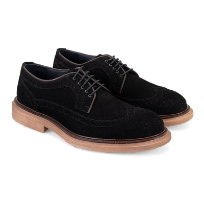 Jagger Siyah Erkek Süet Deri Klasik Ayakkabı