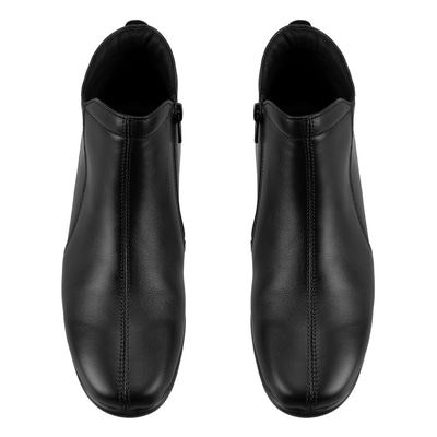 Jalyn Siyah Kadın DesaComfort Fermuarlı Deri Bot