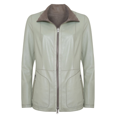 Jane Kadın Çift Taraflı Süet Deri Pardösü